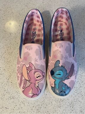 Disney Stitch Slip on shoes Sz 8